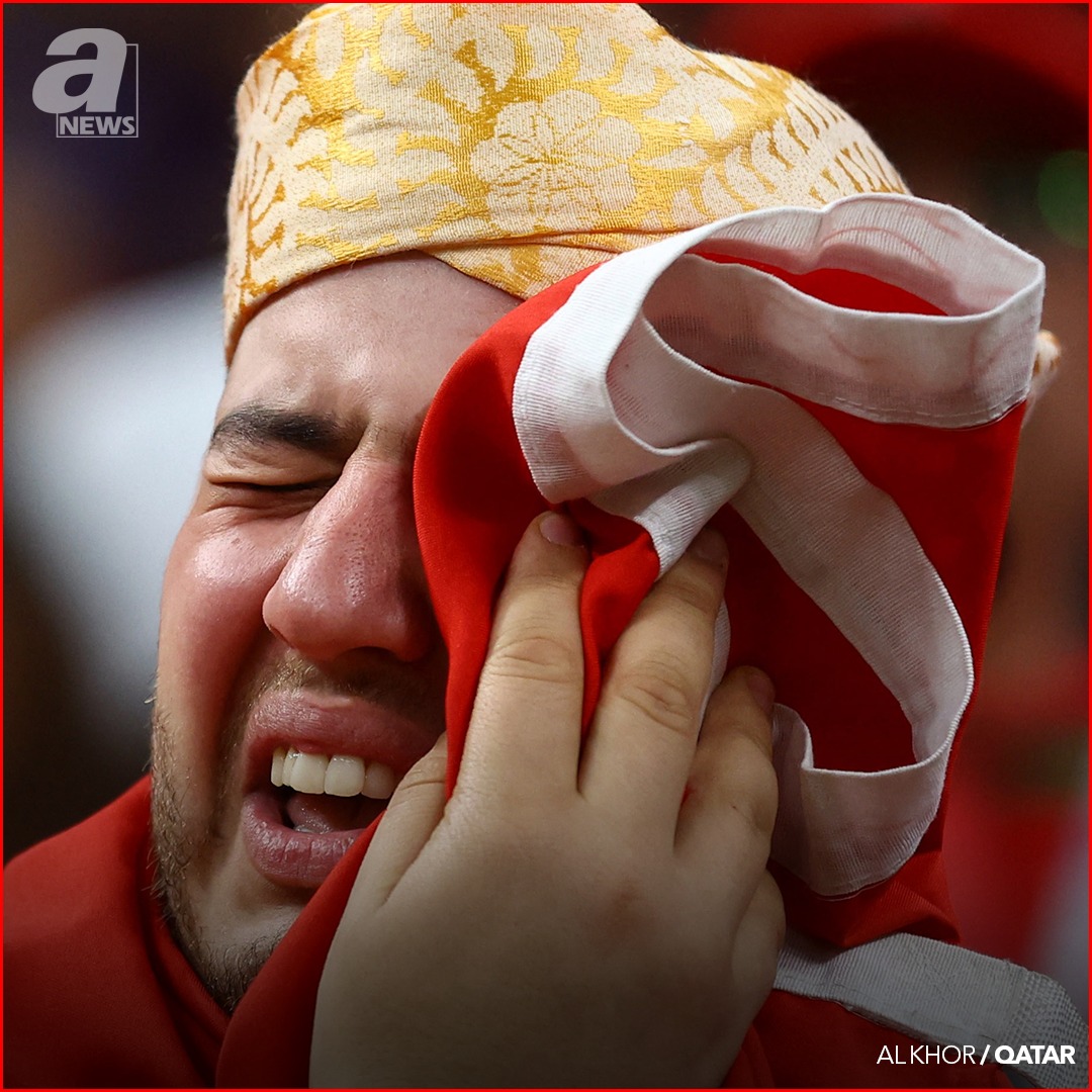 morocco fan crying